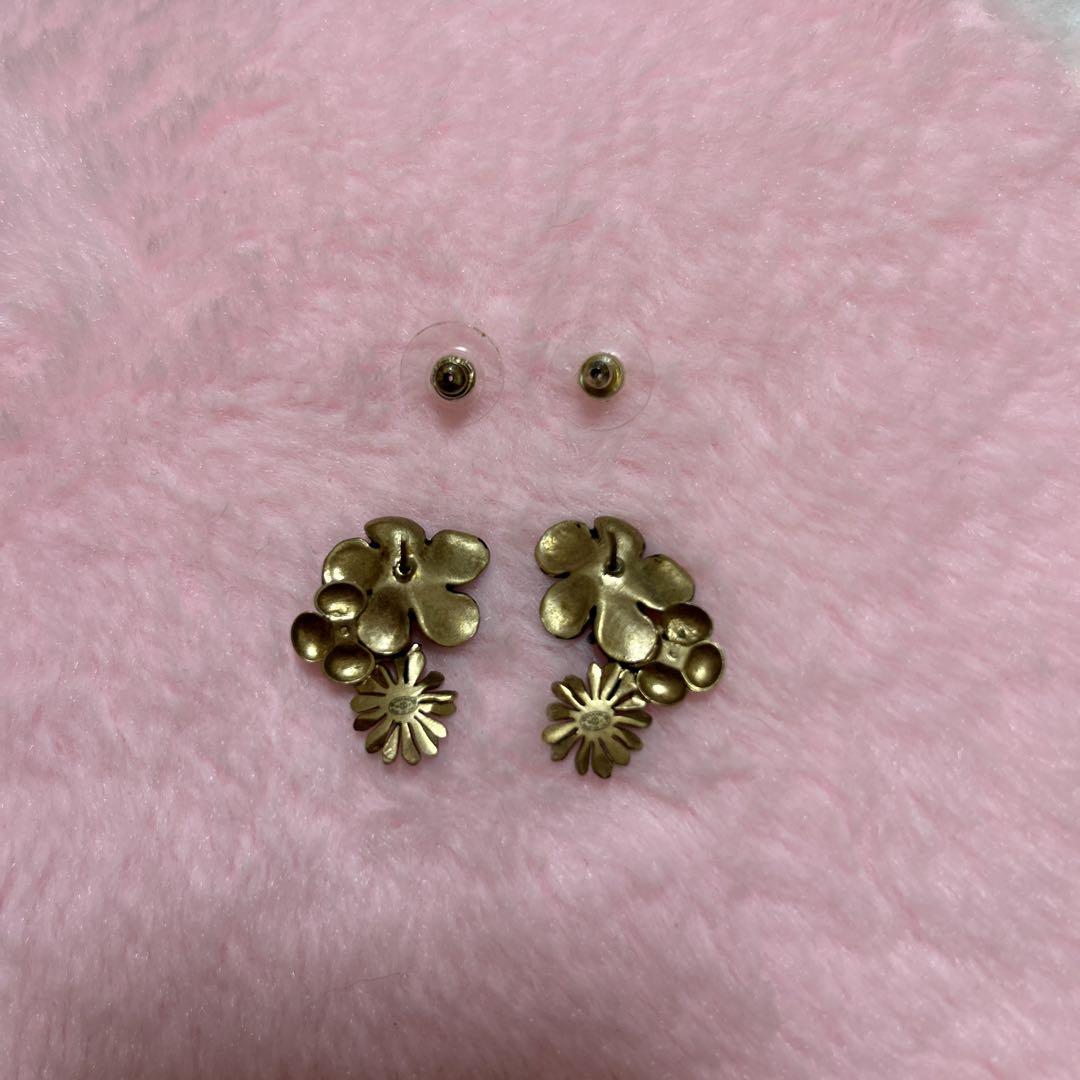 華麗【CHANEL】シャネル カメリアシングルピアス ダイヤモンド