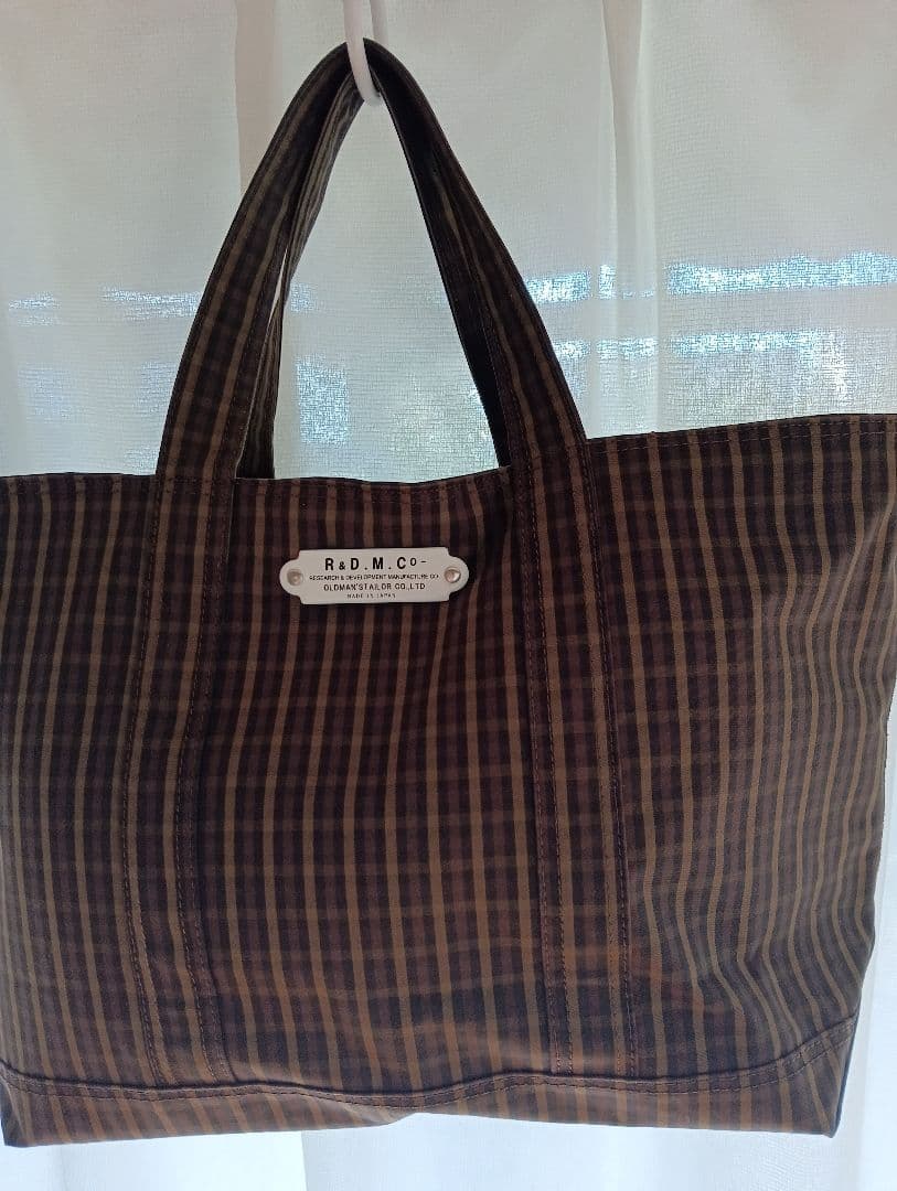 R&D.M.Co オールドマンズテーラー チェック柄トートバック
