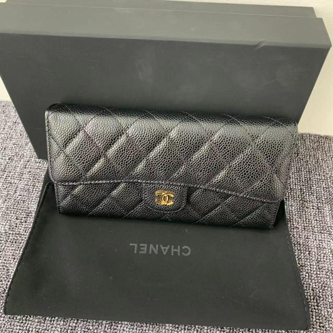 美品 CHANEL 長財布 ロング フラップ ウォレット