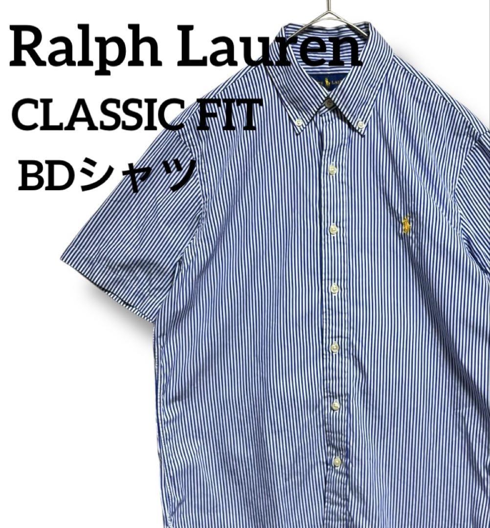 Ralph Lauren ラルフローレン ストライプ BDシャツ S