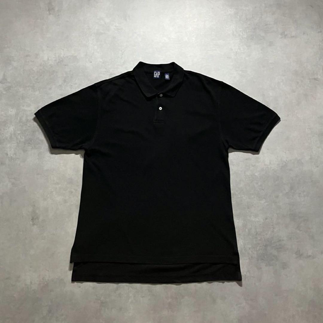 90s old gap ブラック 無地 ポロシャツ ノームコア cboy 古着