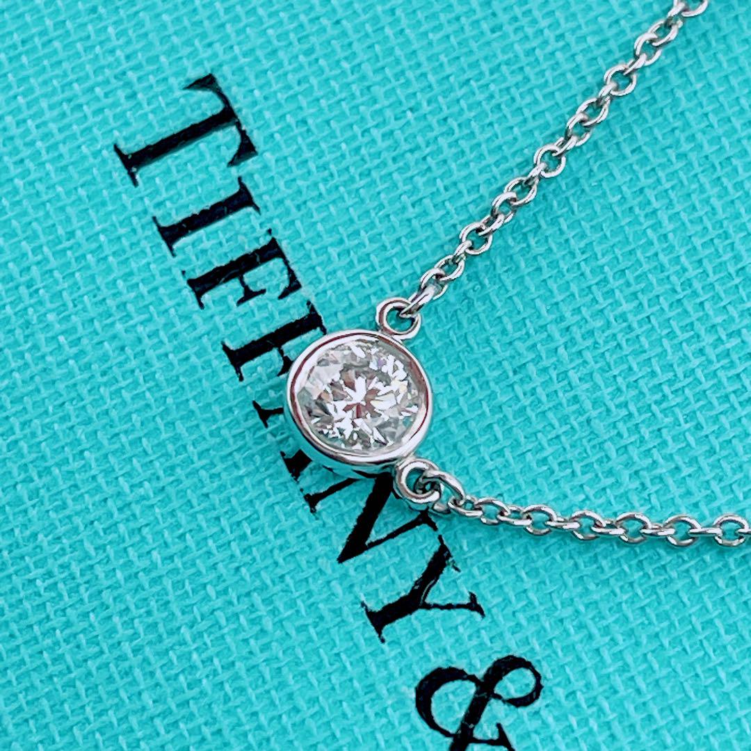 Tiffany & Co. バイザヤード　ネックレス　pt950 鑑定書付
