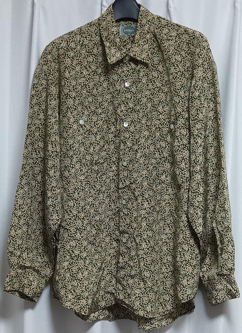 SECT-TWO de JOHN 総柄 長袖シャツ 40 381/2 レトロ 服
