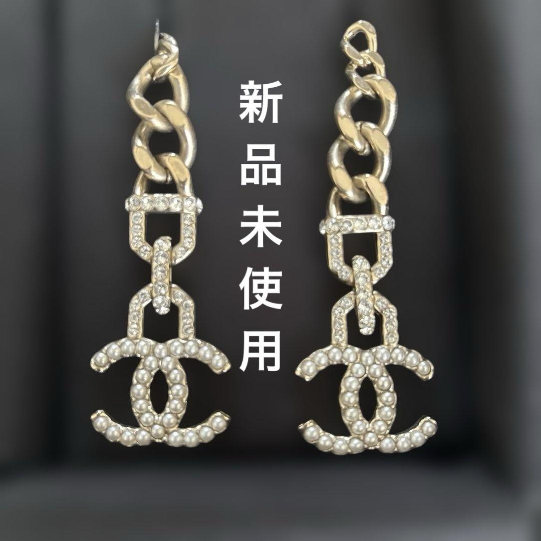 新品】 CHANEL シャネル ココマークゴールドピアス ライン