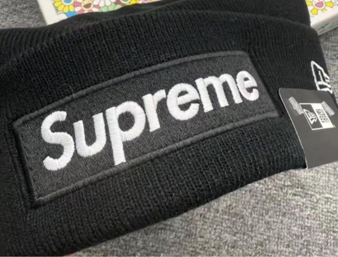 Supreme ニット帽 ブラック