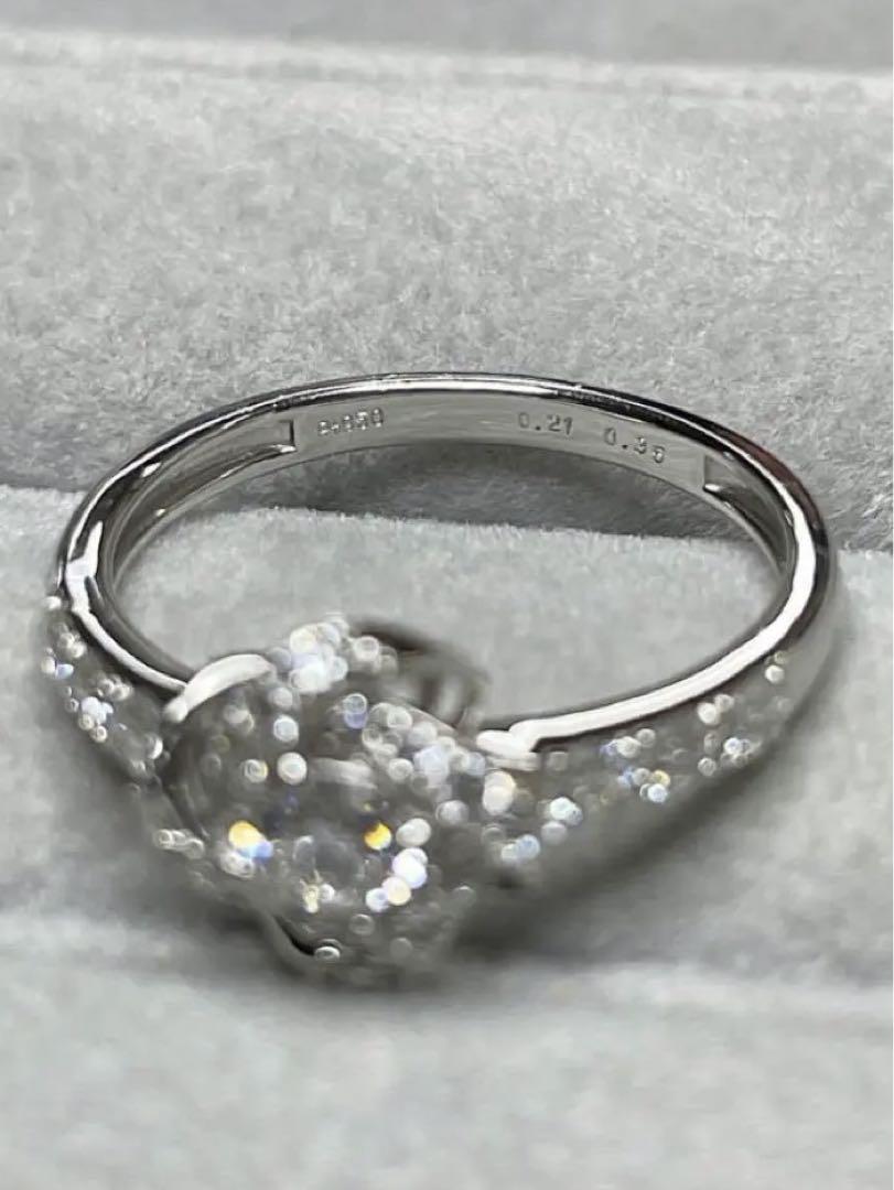 ダイヤモンド0.56ct pt950 リング 鑑定付