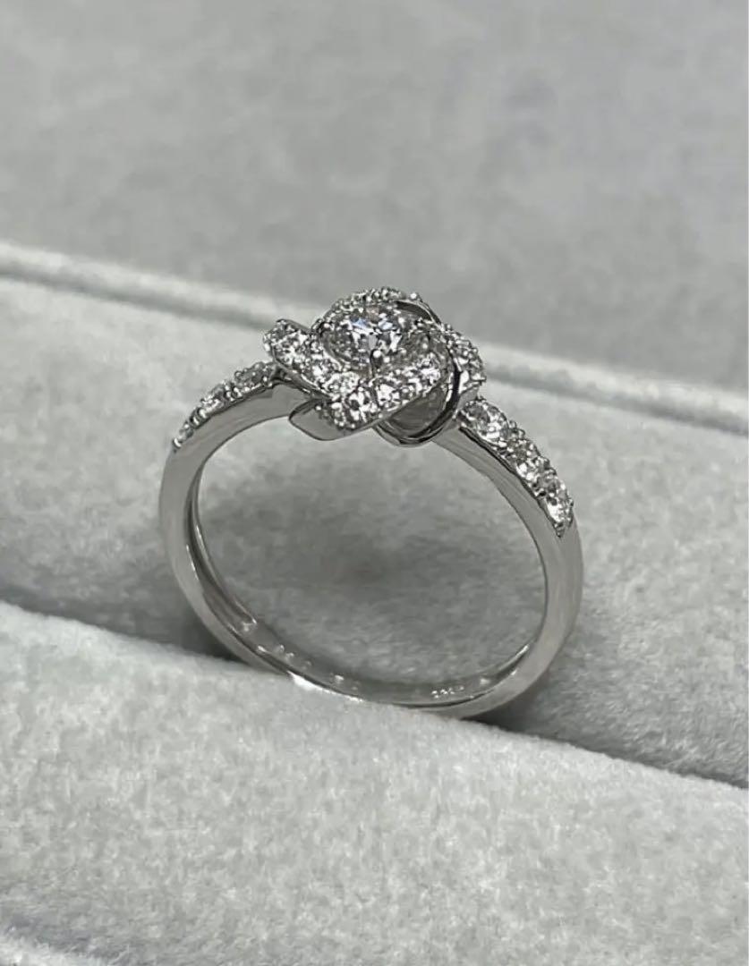 ダイヤモンド0.56ct pt950 リング 鑑定付