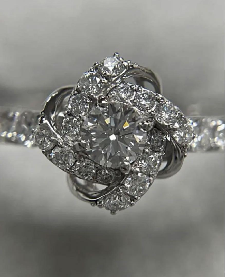 ダイヤモンド0.56ct pt950 リング 鑑定付