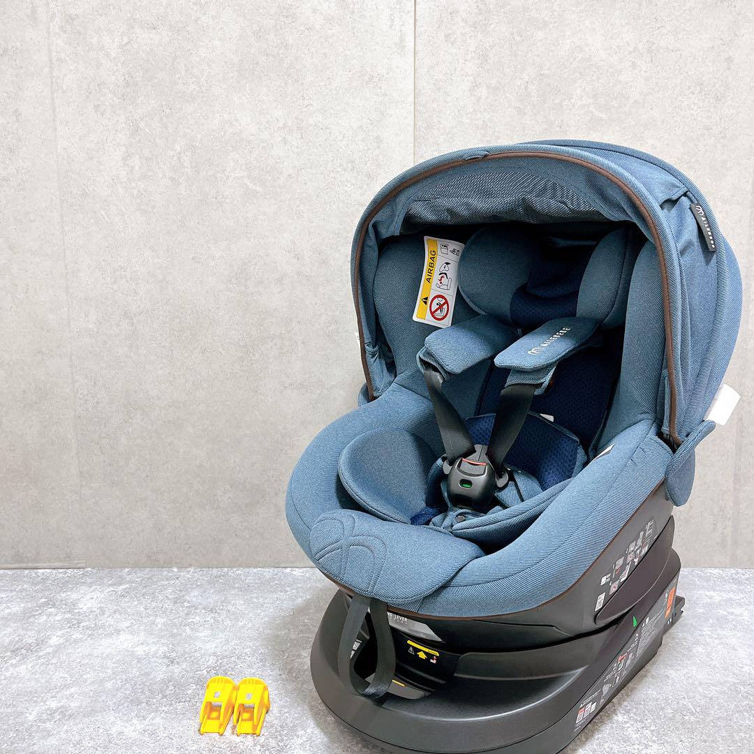 エールベベ チャイルドシート クルット5i oui デニム isofix 新生児