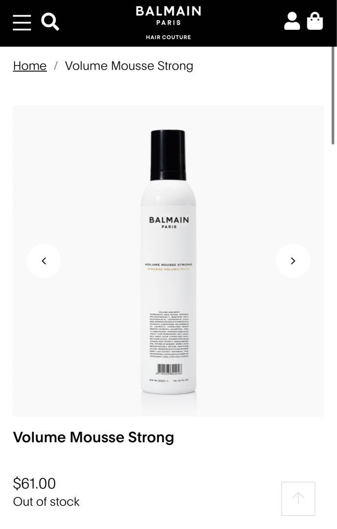 【未使用新品】Balmain Volume Mousse Strong