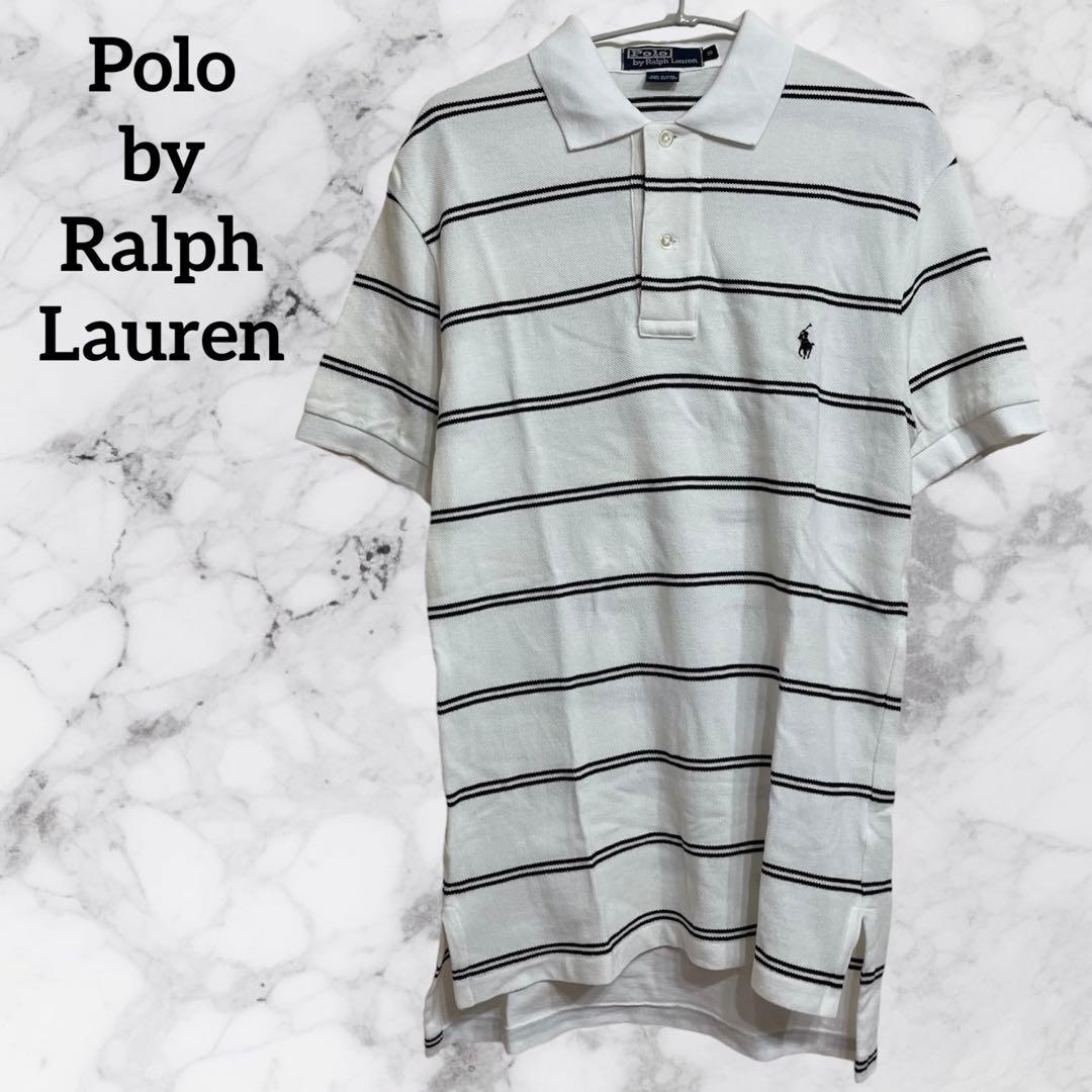 Polo by Ralph Lauren 半袖ポロシャツ　ボーダー　ロゴ刺繍