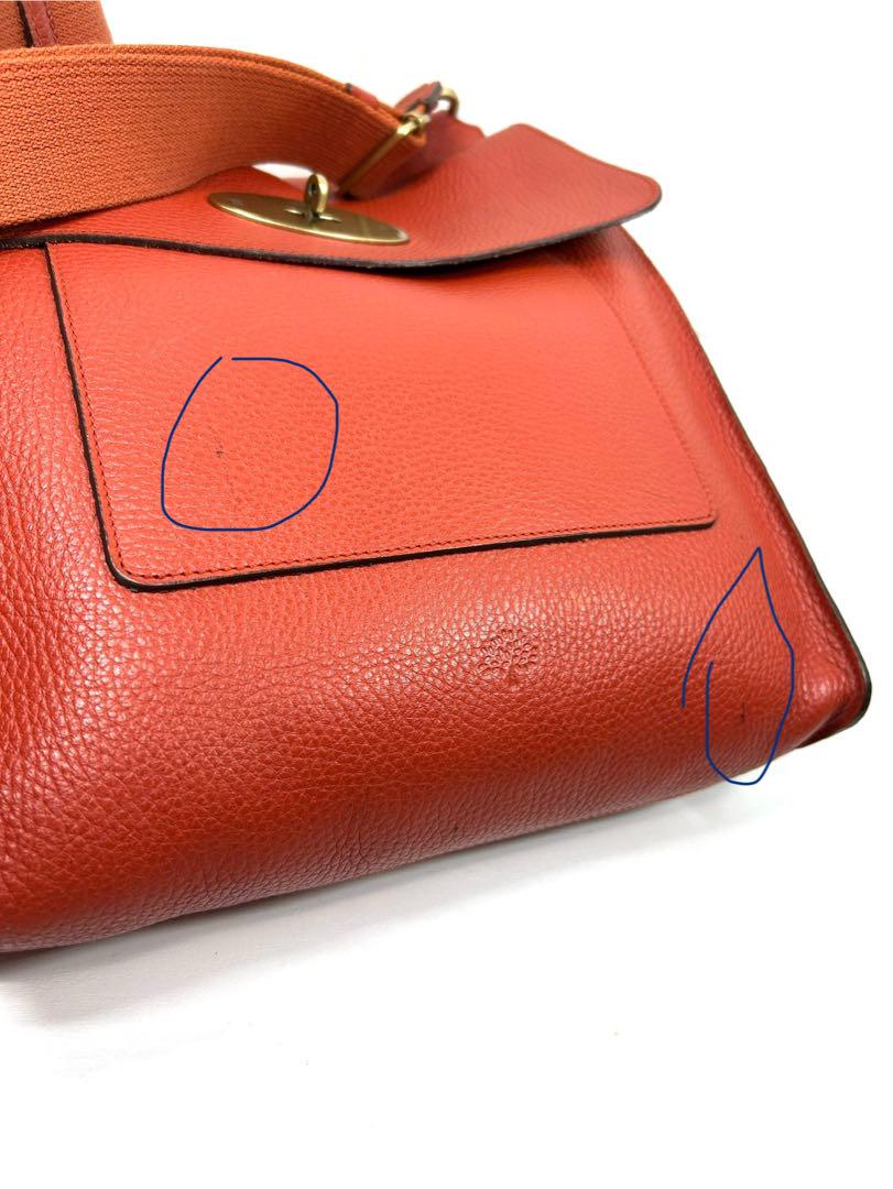 マルベリー　mulberry アントニー　レザー ショルダーバッグ　レンガ色