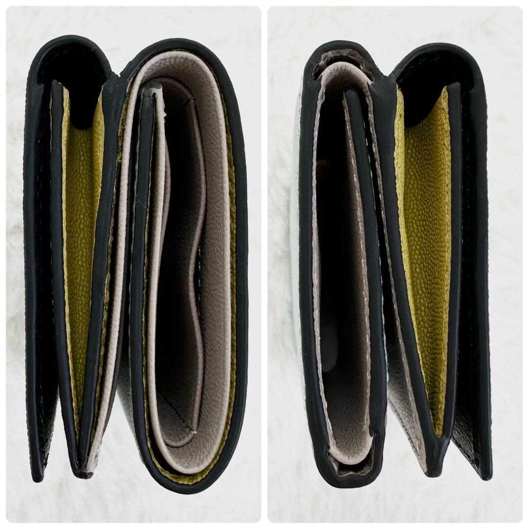 未使用級✨Paul Smith　ポールスミス　3つ折り財布　バイカラー　レザー