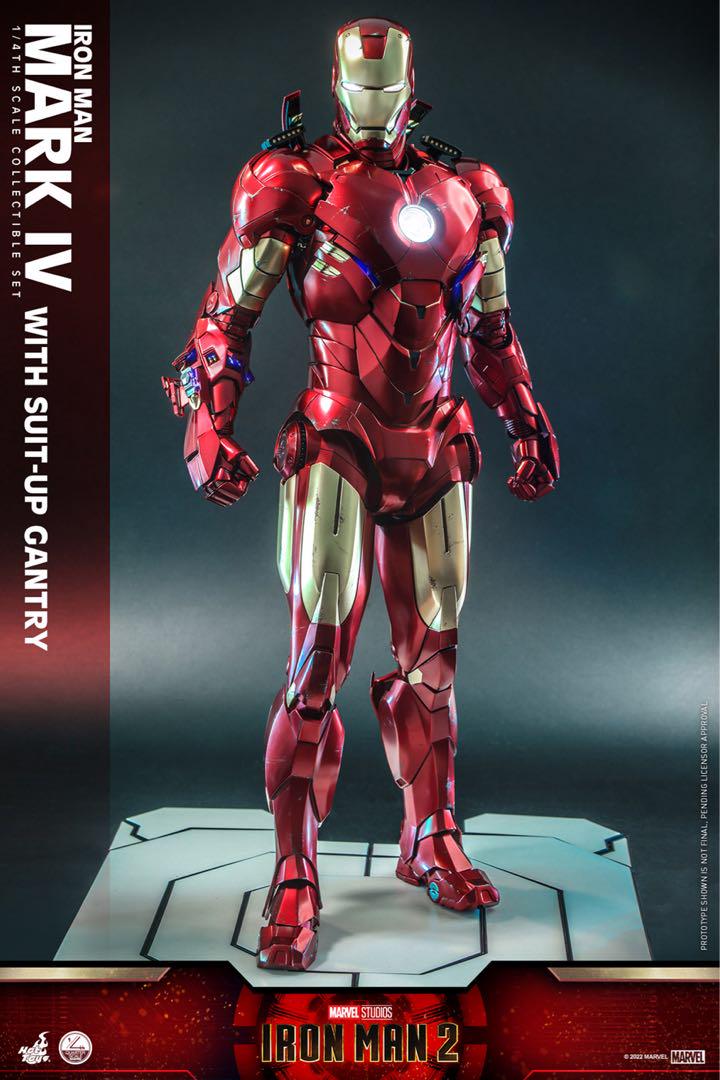 【未使用】ホットトイズ 1/4 アイアンマン マーク４パワードスーツ装着機付き