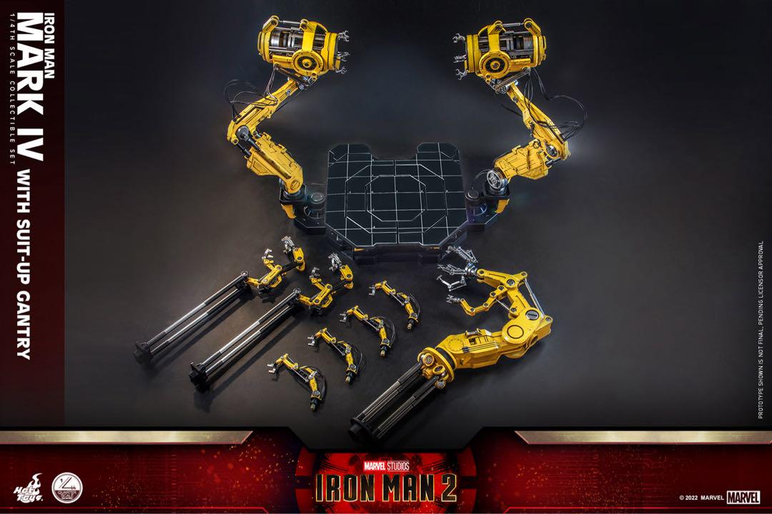 【未使用】ホットトイズ 1/4 アイアンマン マーク４パワードスーツ装着機付き