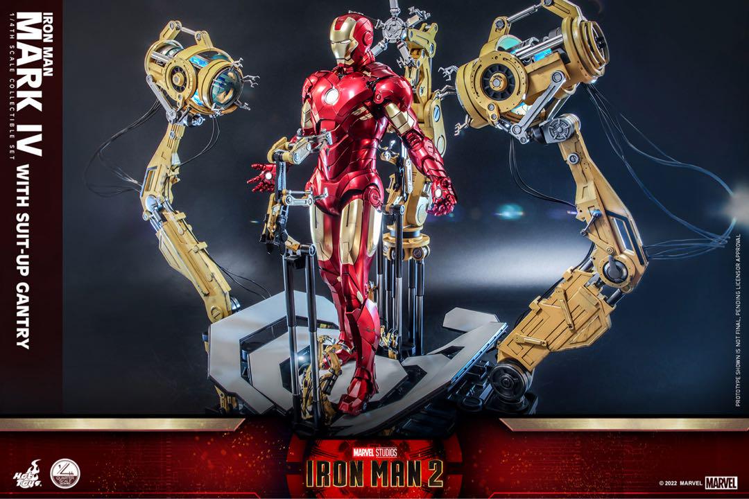 【未使用】ホットトイズ 1/4 アイアンマン マーク４パワードスーツ装着機付き