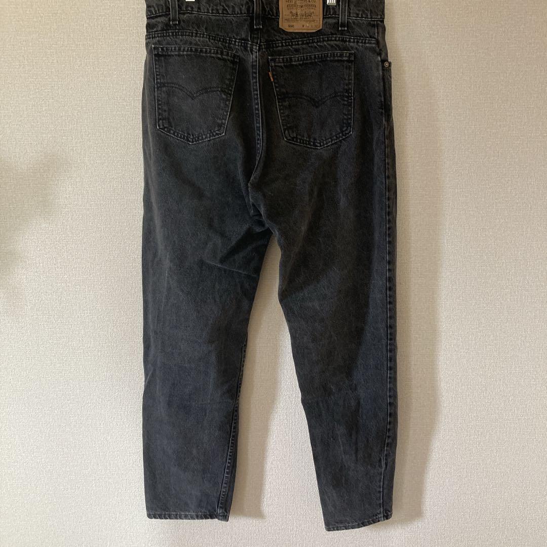 90s LEVI’S リーバイス 550 後染 USA製 ブラック W38