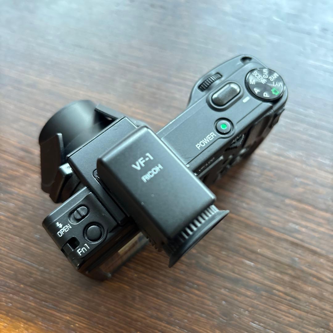 【動作確認済】RICOH GX200　VF−1付き、純正バッテリー＆アダプタあり 動作確認済】RICOH GX200 VF−1付き、純正バッテリー＆アダプタあり