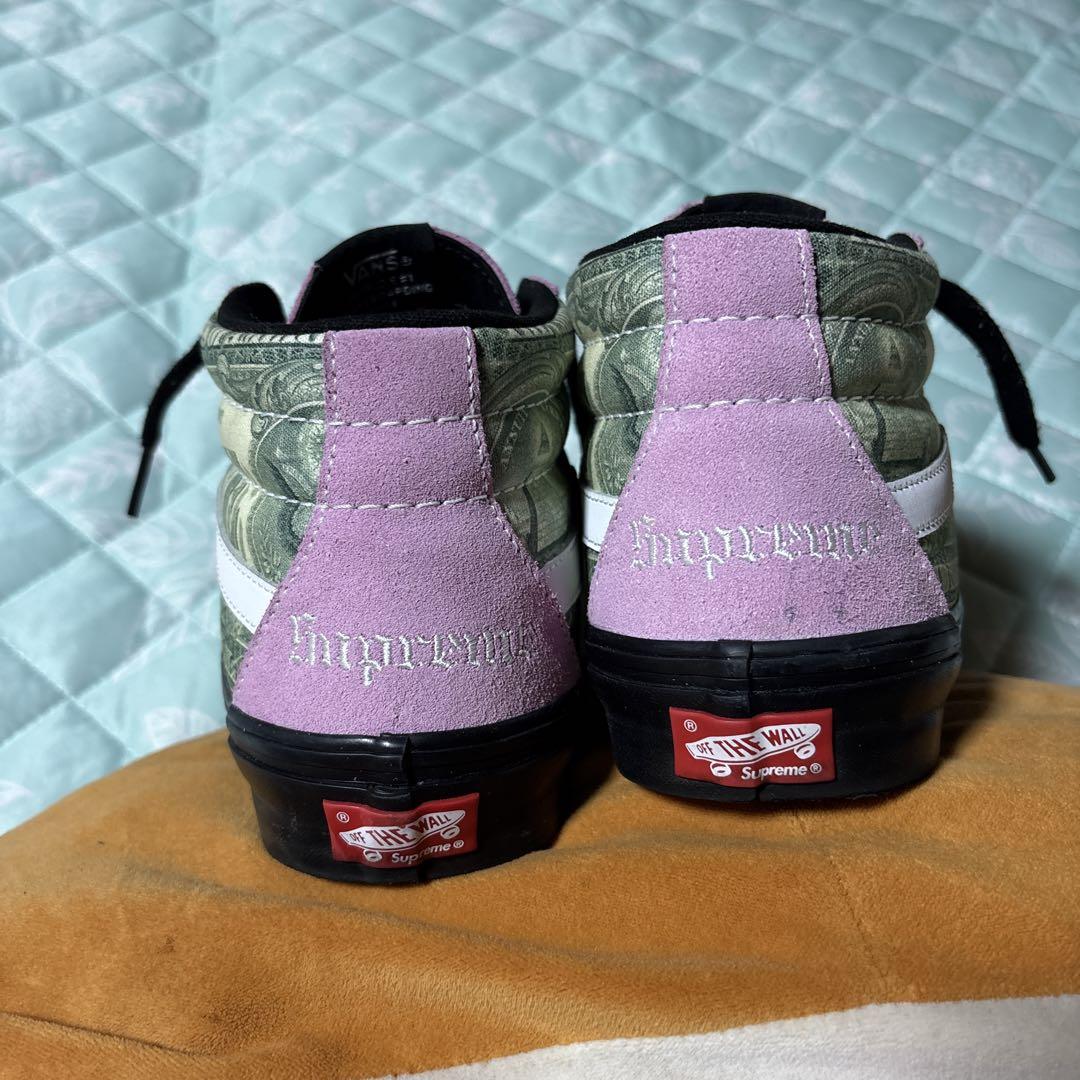 vans×supreme ピンクドル紙幣デザイン最安値⭐︎