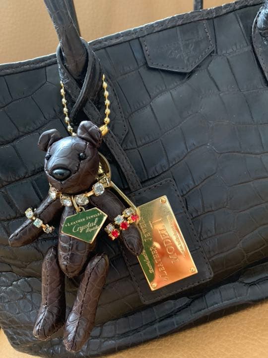 週末限定値下げ❗️本クロコダイル レザージュエルズ ダークブラウン