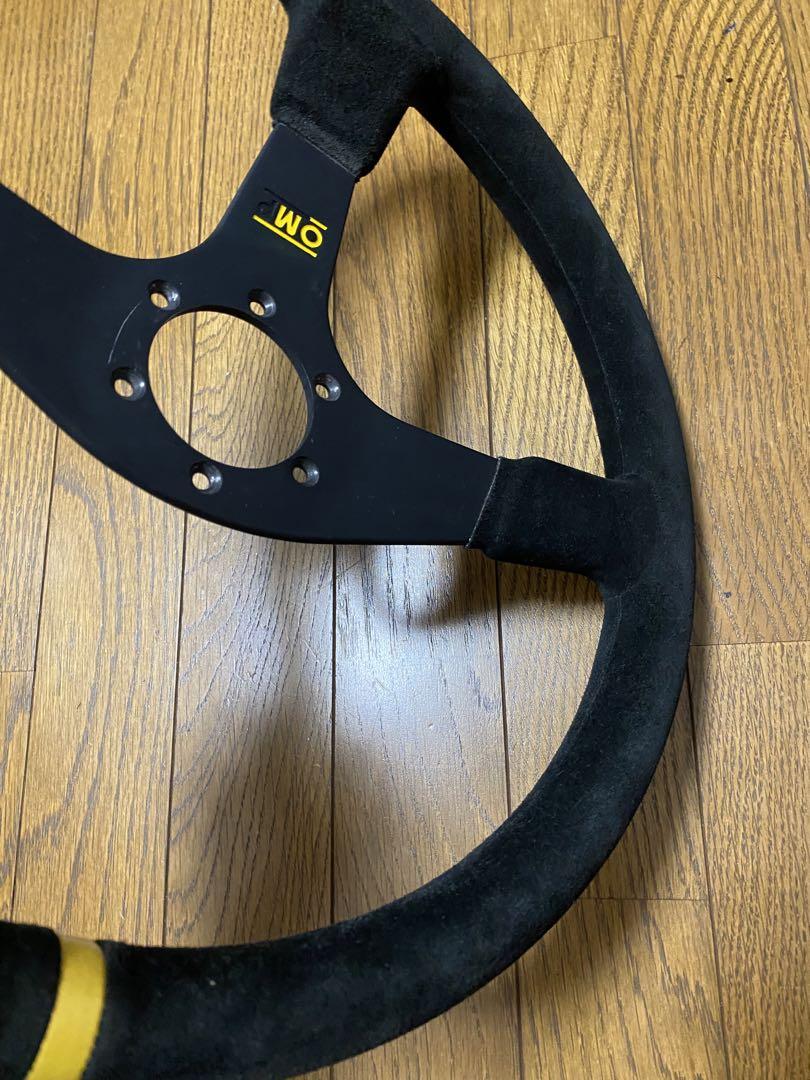 omp バックスキン レザーステアリング 正規品 程度良好 ヴェロチータ
