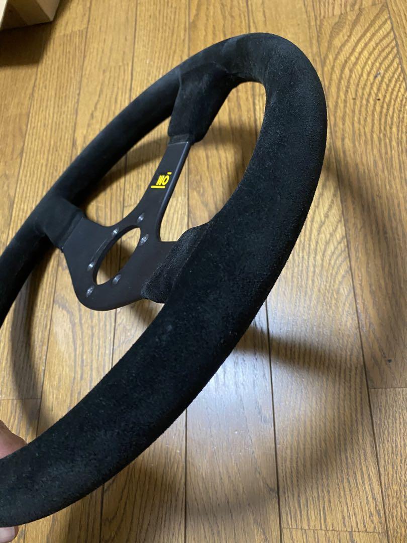 omp バックスキン レザーステアリング 正規品 程度良好 ヴェロチータ