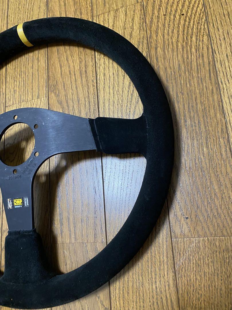 omp バックスキン レザーステアリング 正規品 程度良好 ヴェロチータ