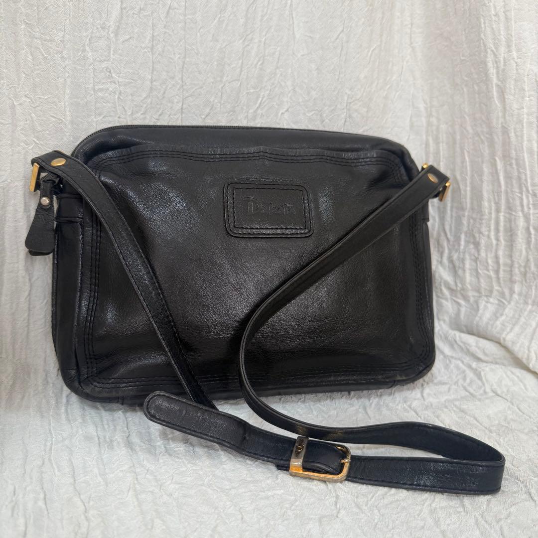 Dakota ダコタ 90s ヴィンテージ 本革ショルダーバッグ ブラック