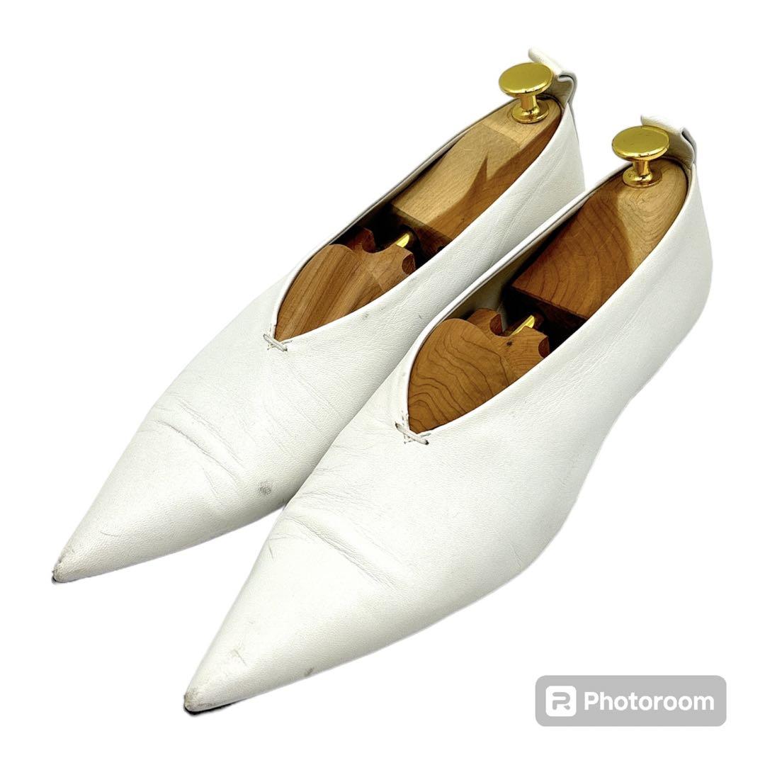 JIL SANDER　シューズ　パンプス　レザー　ポインテッドトゥ　24cm