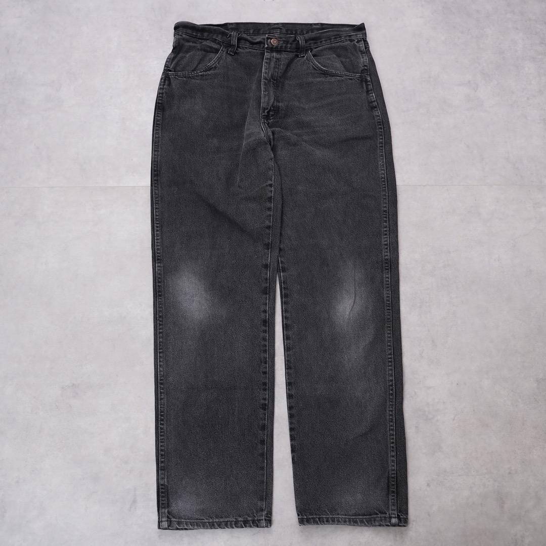 Rustler ラスラー W34 ブラックデニム ボトム 古着 黒 14881