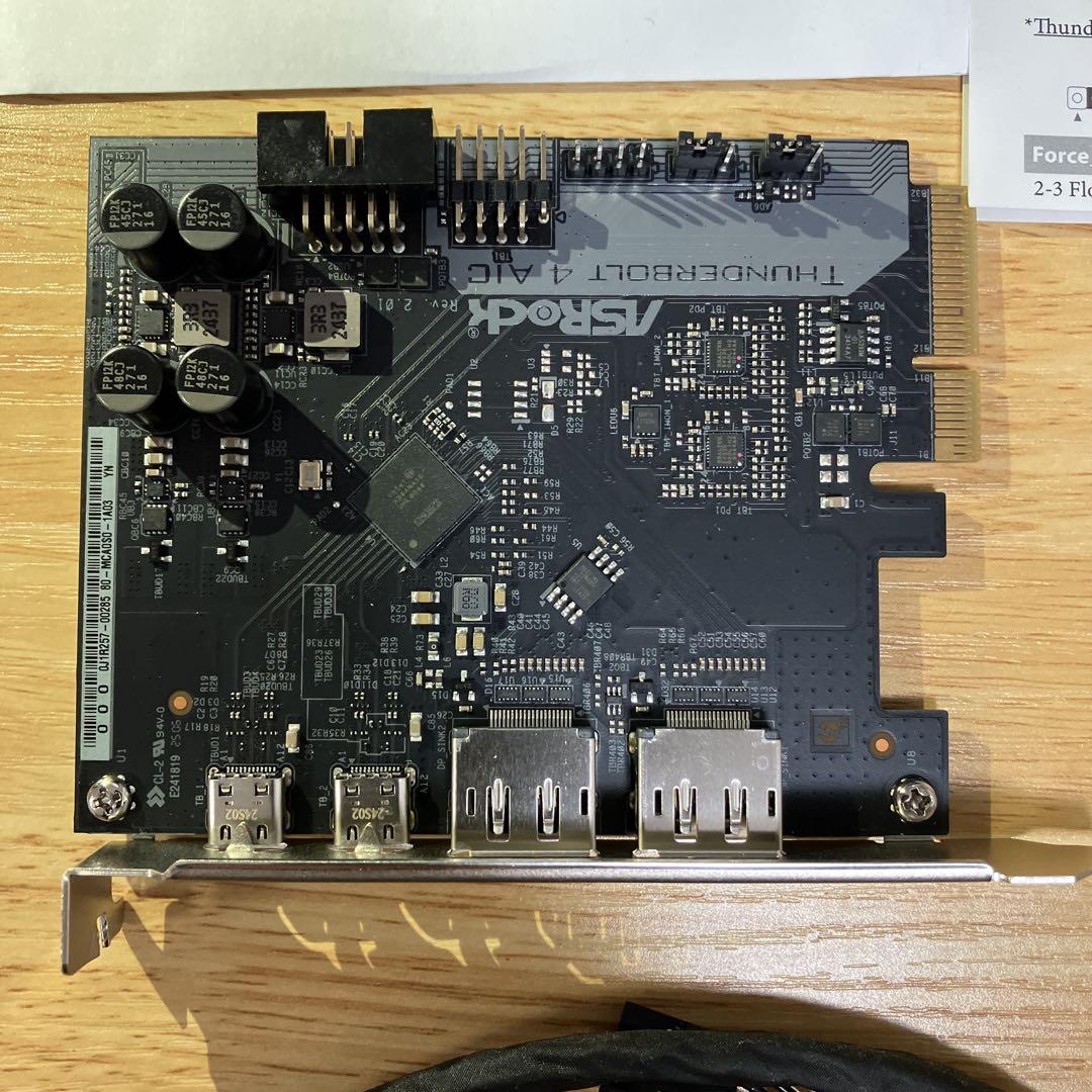 拡張カード ASRock THUNDERBOLT 4 AIC R2.0