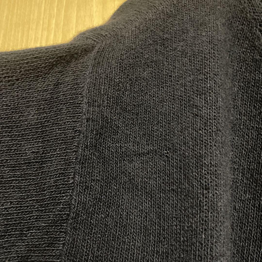 COMOLI カシミア　ネイビー クルーネックニット