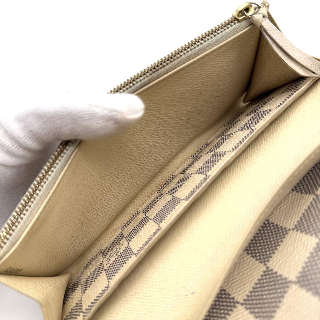 美品✨️ルイヴィトン　ダミエ　アズール　ポルトフォイユ　エミリー　長財布　財布