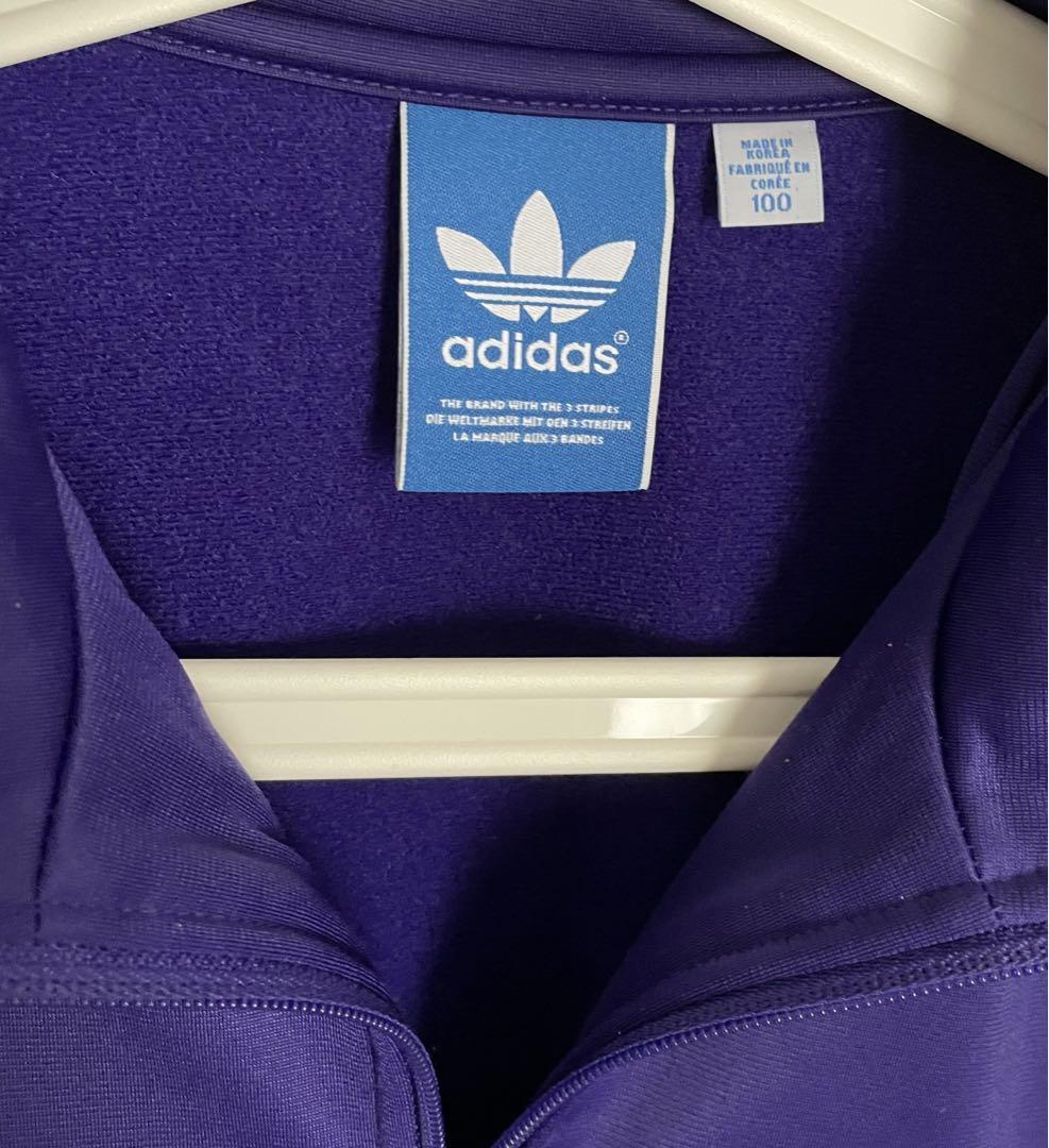 adidas 紫 ジャージ ジャケット