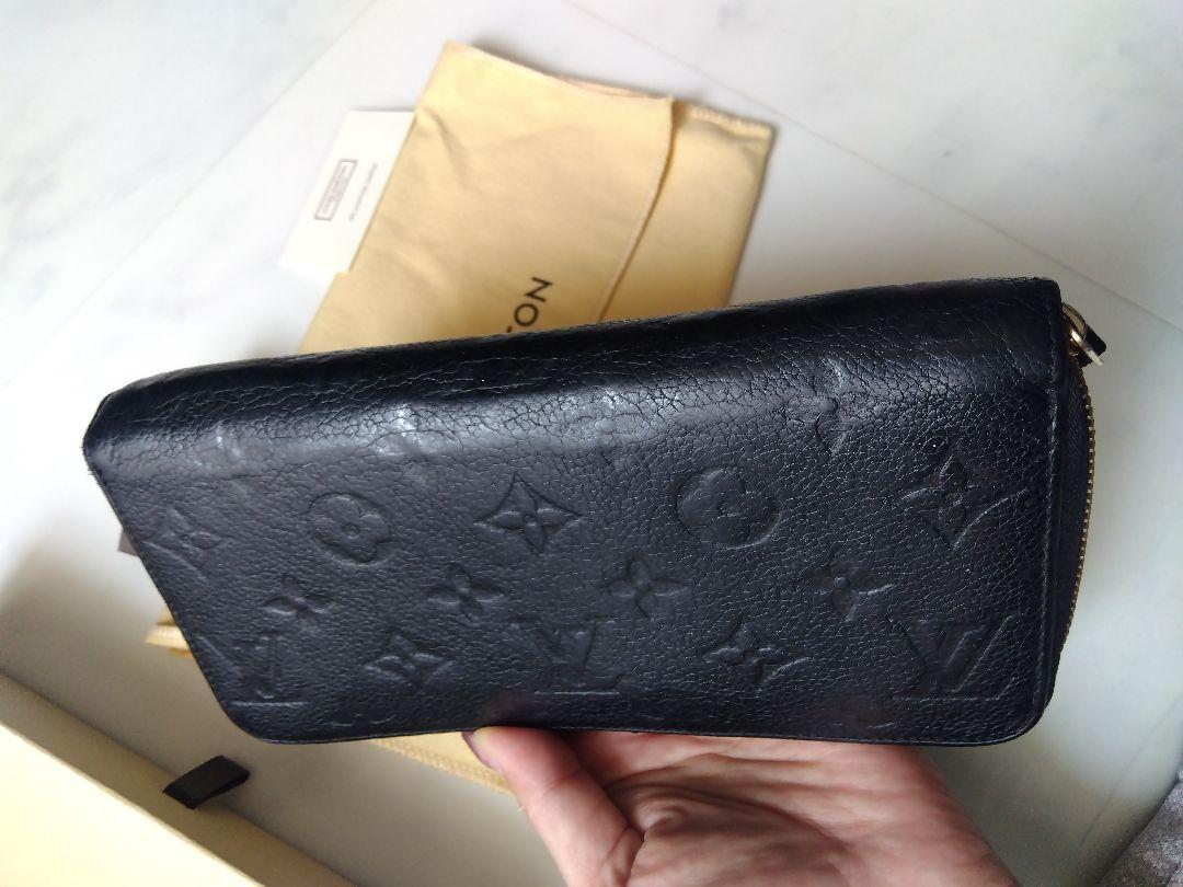 Louis Vuitton ブラック 長財布　アンプラント　ジャンク品？タバコ臭