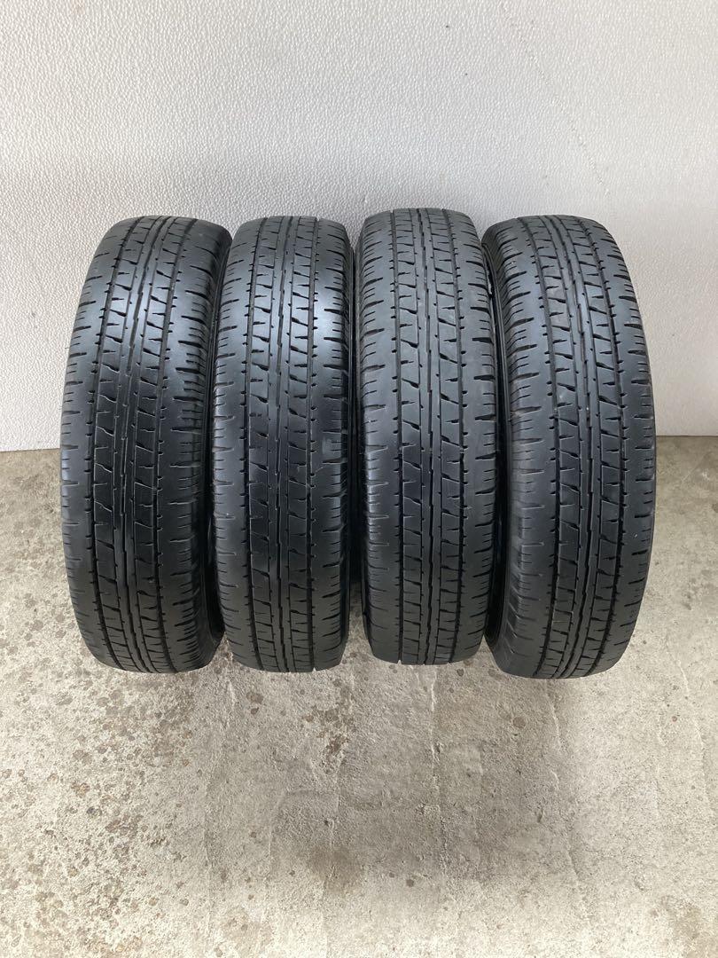 バリ溝　軽トラ　軽バン　ダンロップ　12インチ4本セットタイヤ・ホイール