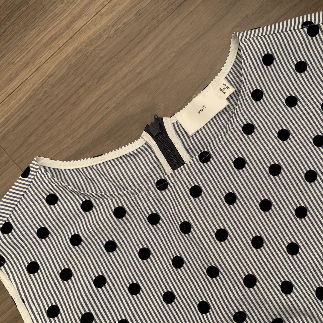 💓yori💓ストライプドットダブルフリル 36size💓の通販 by