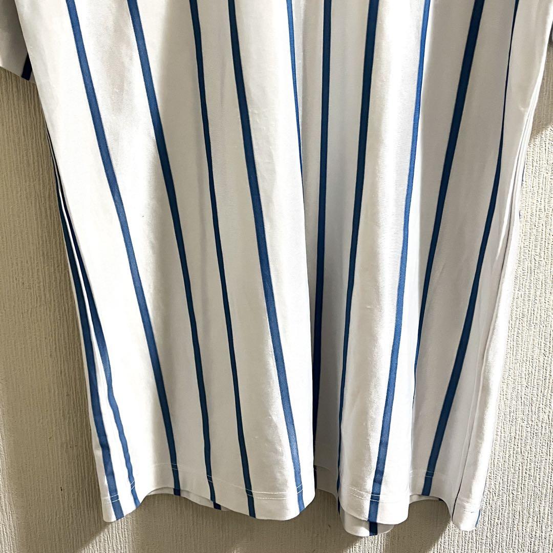 80s ディアドラ サッカー ユニフォーム ストライプ 半袖シャツ L