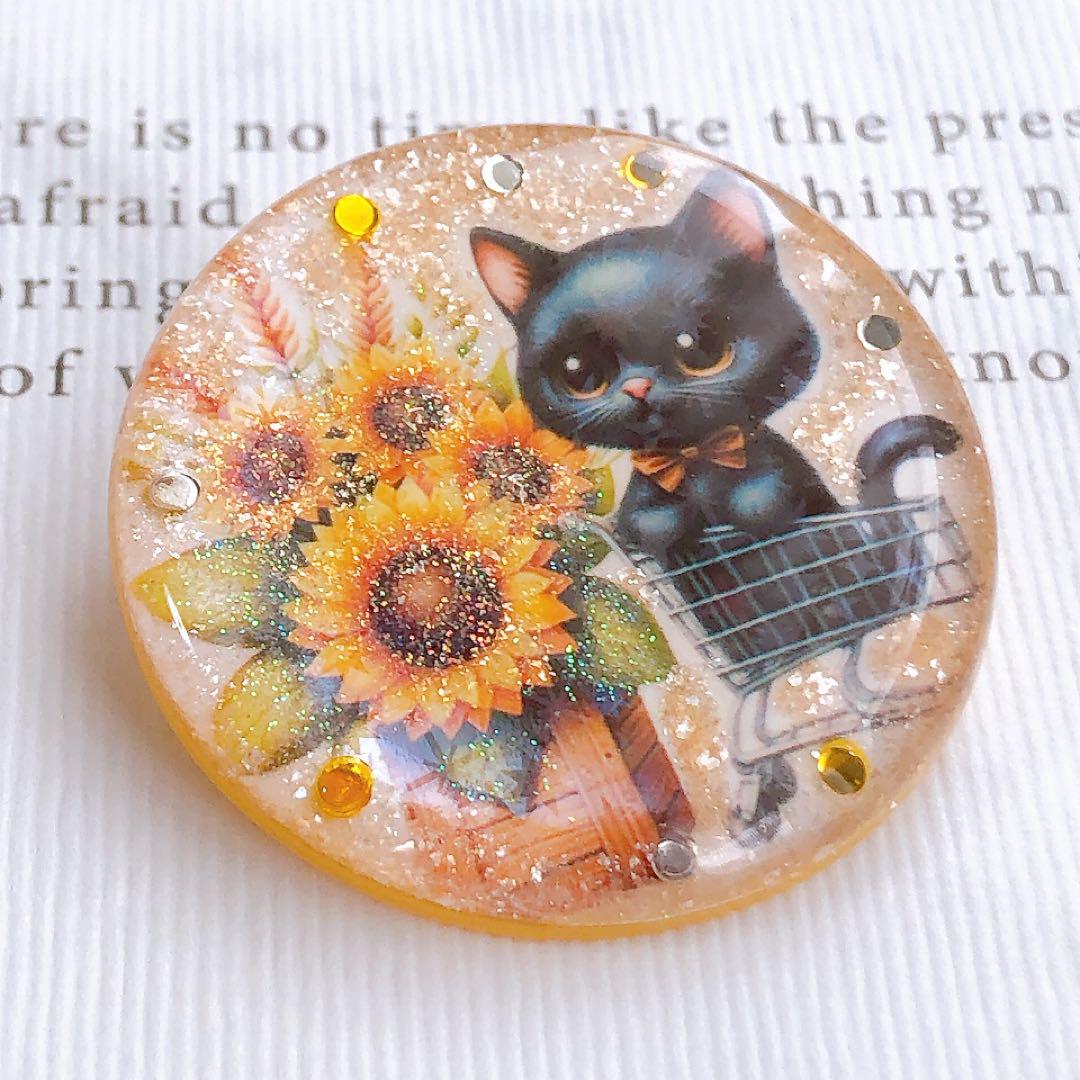 レジン ヘアゴム ♡ 猫 ネコ ねこ ♡ No.596 ワンコイン