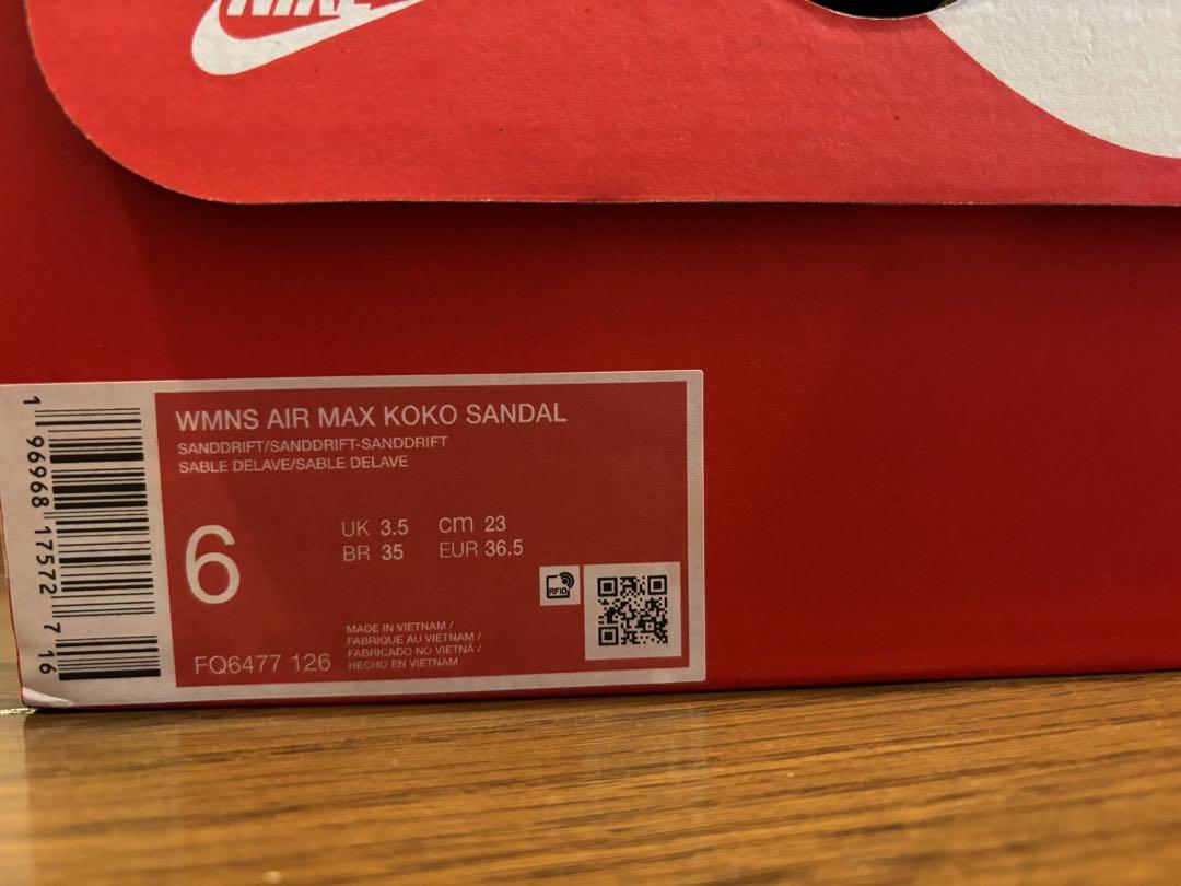 Nike Air Max Koko Sandal 6 サンドドリフト23cm
