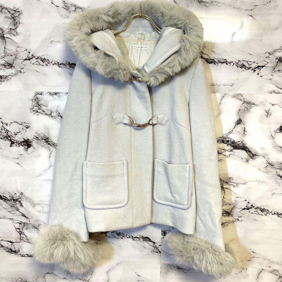 【WILLSELECTION】 ダッフルコート　(F) グレー　ファー　❤︎