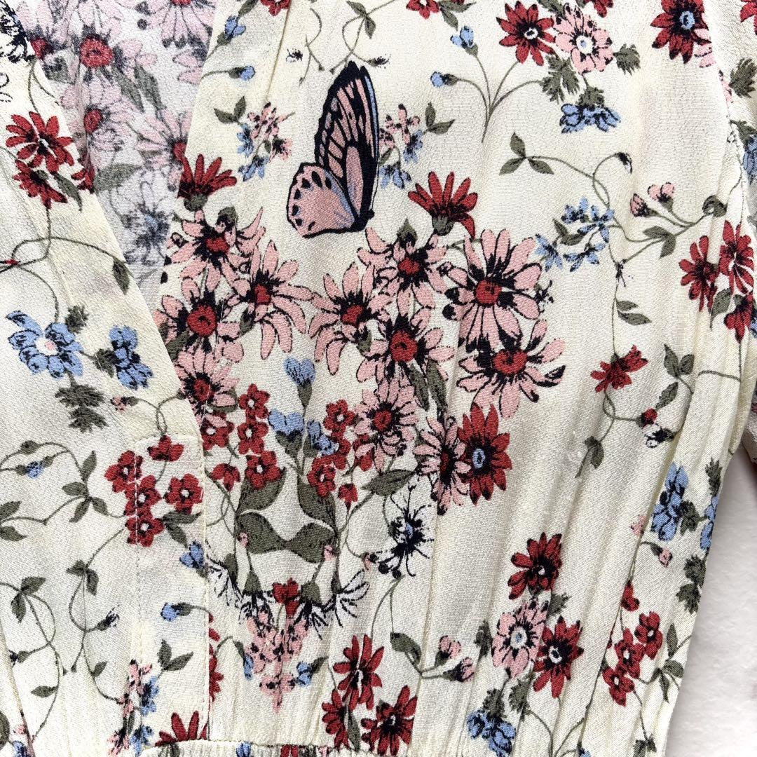 美品✨maje フローラル フラワー ロングワンピース イエロー