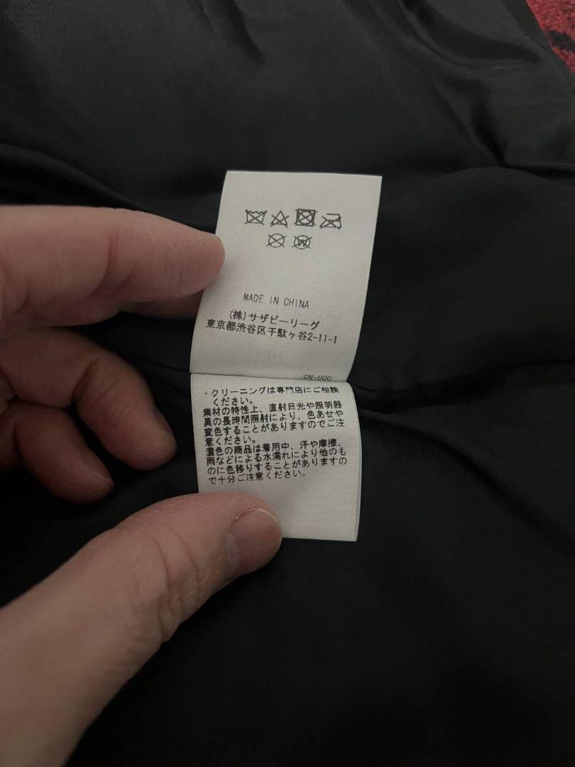 Rothman 赤黒チェック ダウンベスト