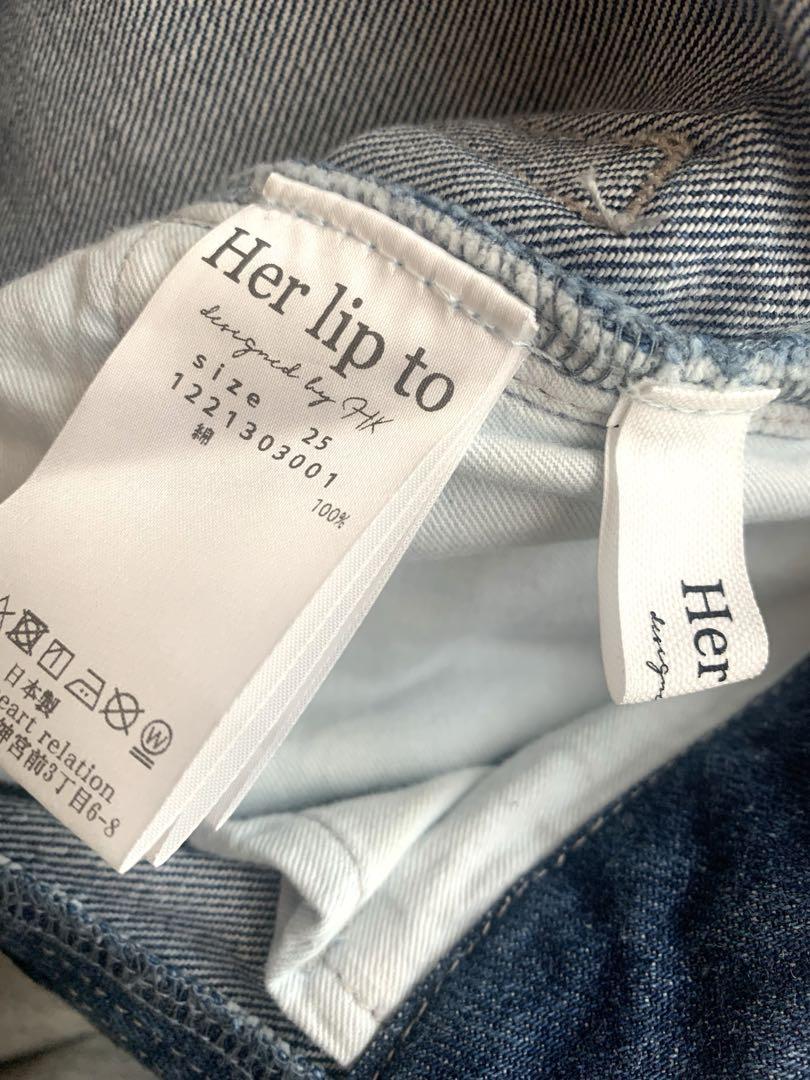 Her lip to Valencia High Rise Jeans 25