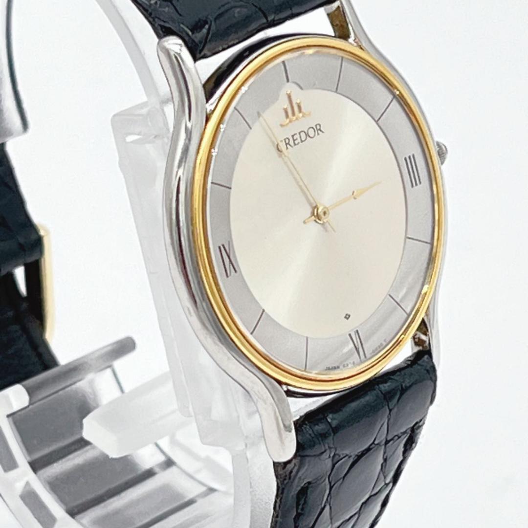 アテッサ新作モデル 高級・稼働 クレドール 18K クォーツ 文字盤ブラウン ゴールド 時計