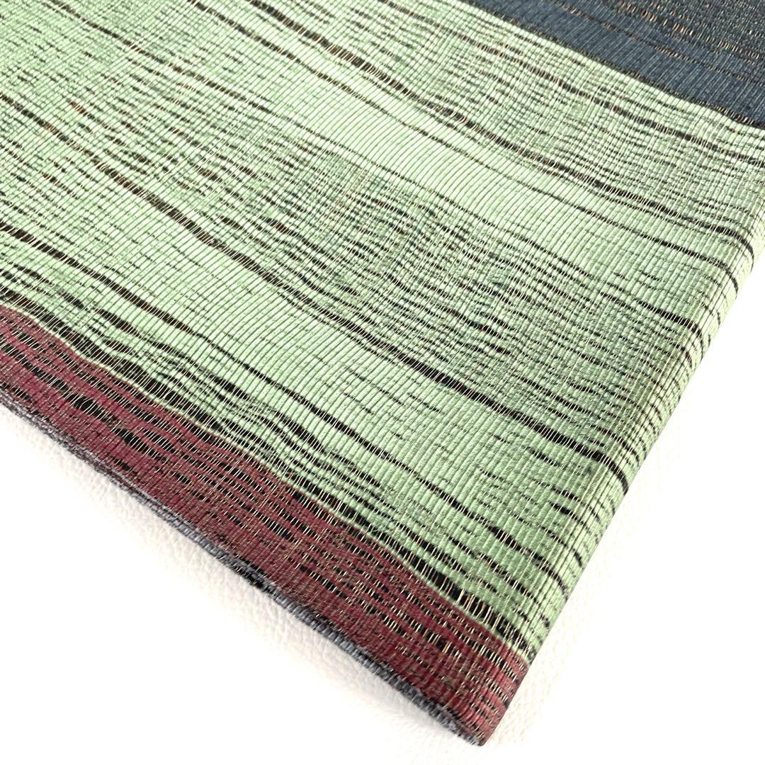 帯4222●小森草木染工房 小森久 草木染 高級正絹 両面全通 リバーシブル袋帯 帯4222●小森草木染工房 小森久 草木染 高級正絹 両面全通 リバーシブル袋帯