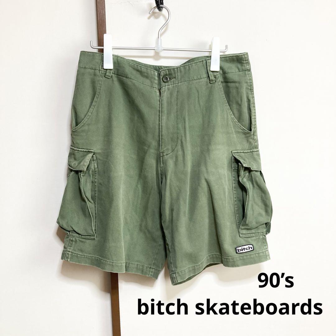 【レア】bitch skateboards オールドスケートカーゴショーツ 人気