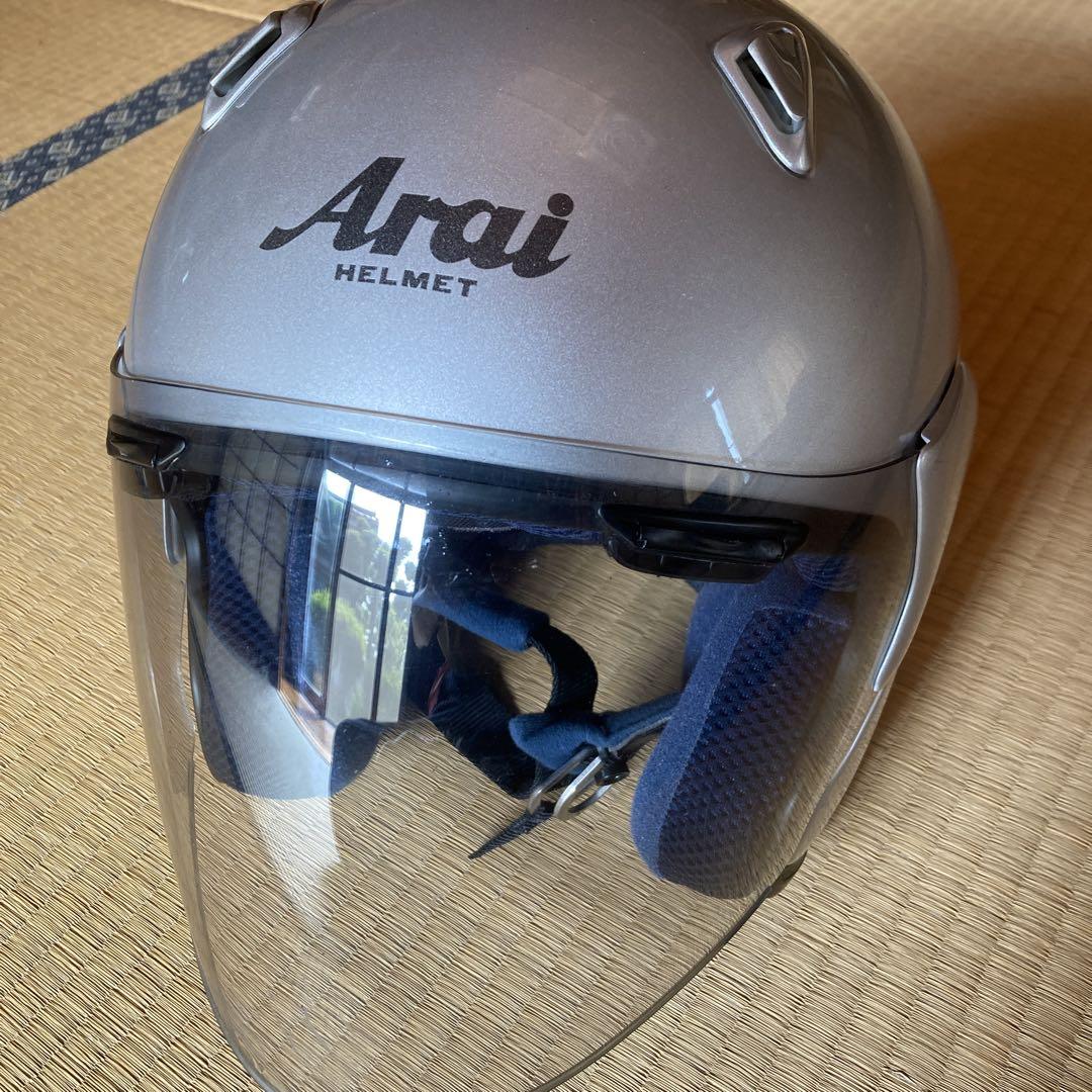 Arai ジェットヘルメット シルバー SNELL