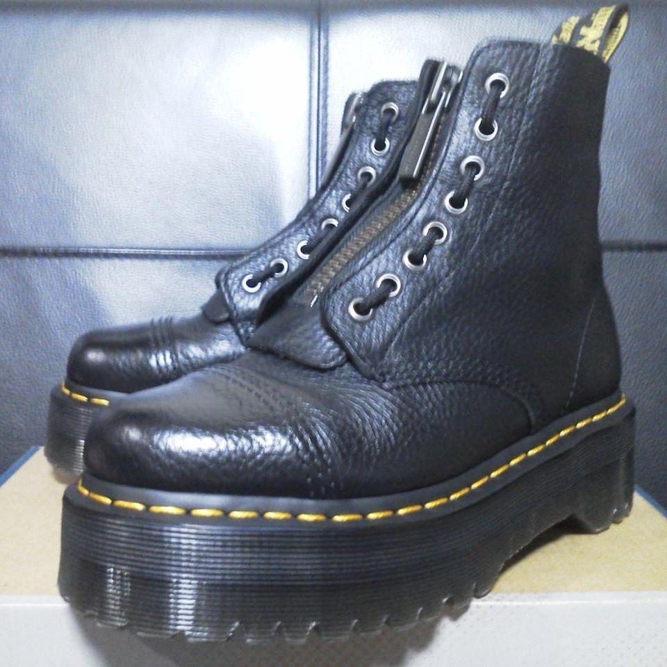 Dr.Martens SINCLAIR UK4 黒 厚底 8ホール JADON 靴