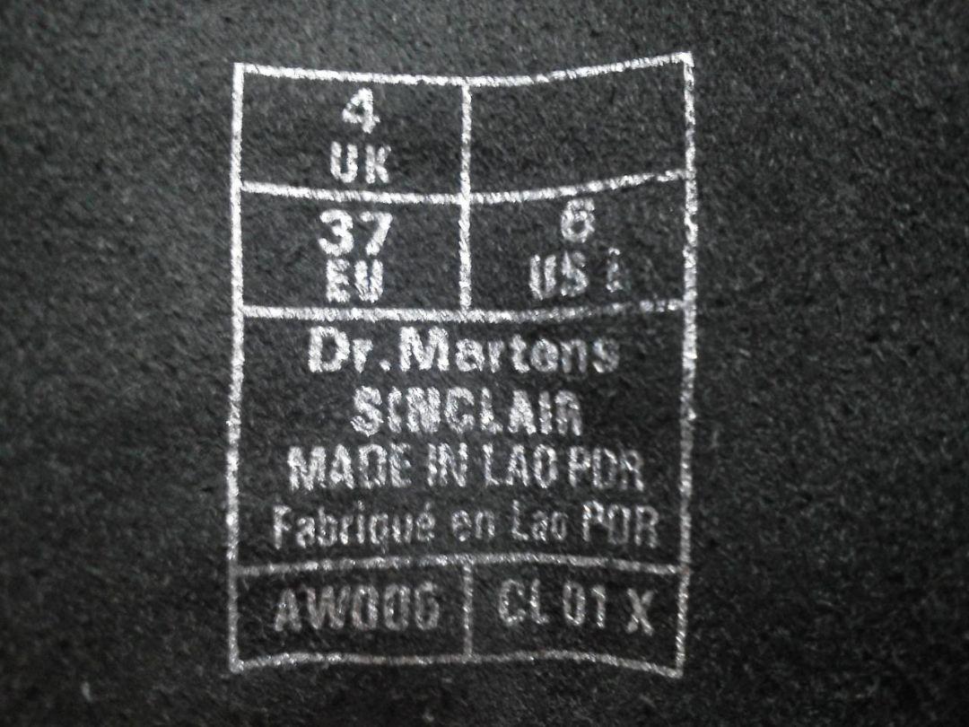 Dr.Martens SINCLAIR UK4 黒 厚底 8ホール JADON